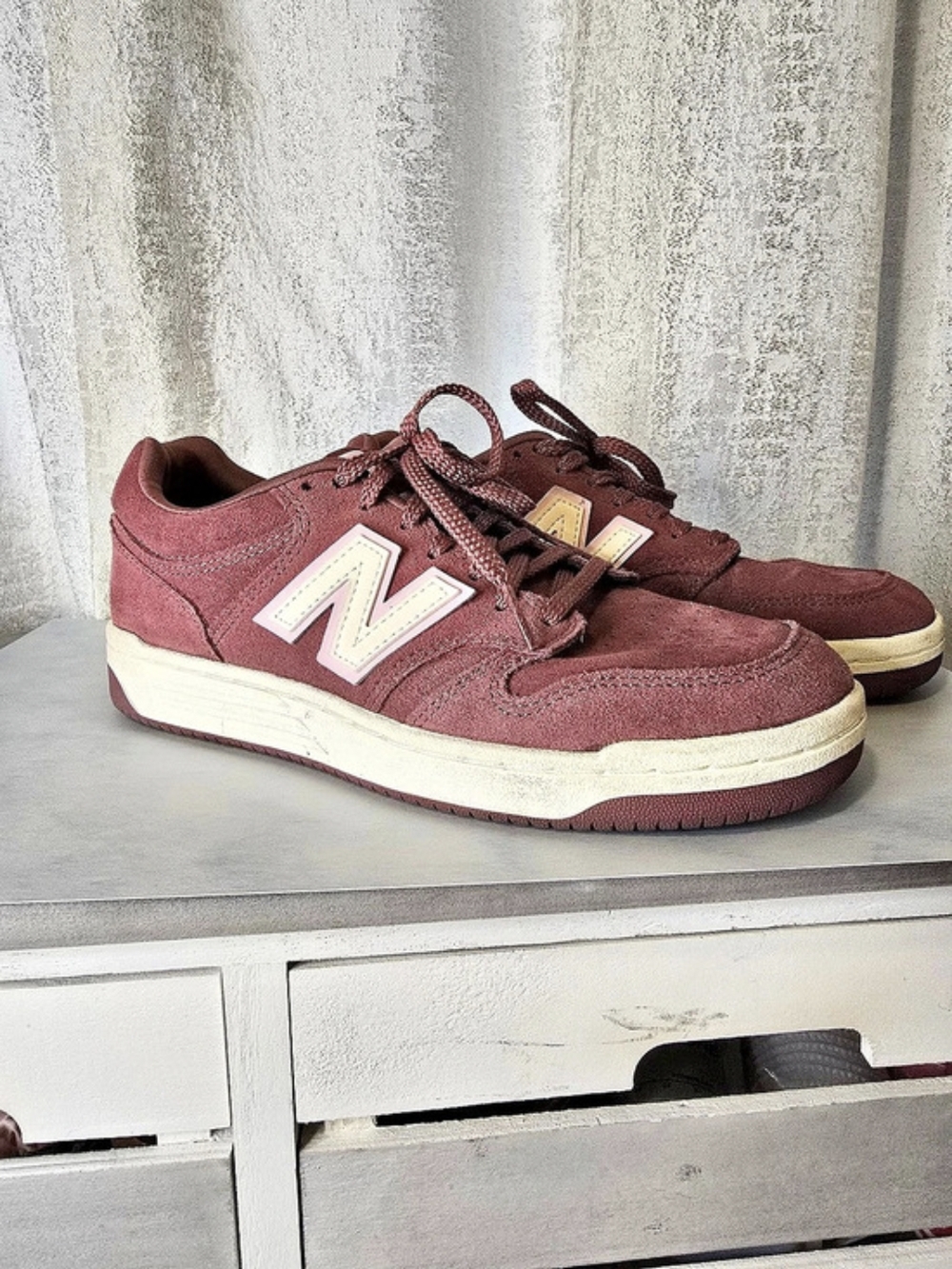 New Balance Numeric 480 (Monarch Burgundy / NB Burgundy) Burgundy Sneakers